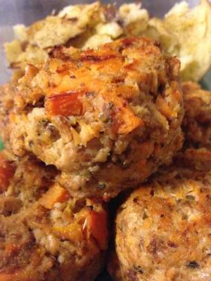 Salmon Sweet Potato Cakes